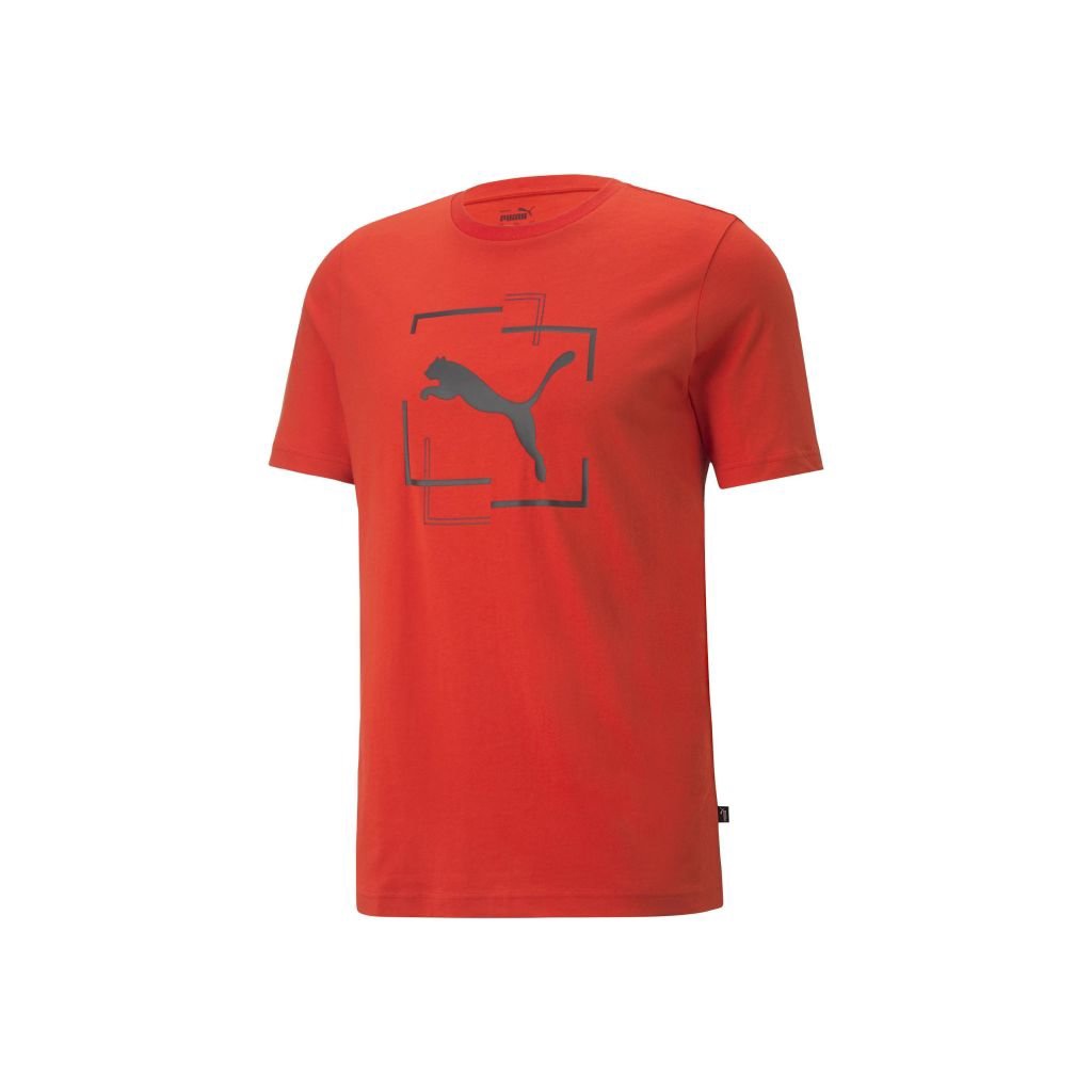 KAOS CASUAL Cat Graphic Tee Burn MEN 671742 33