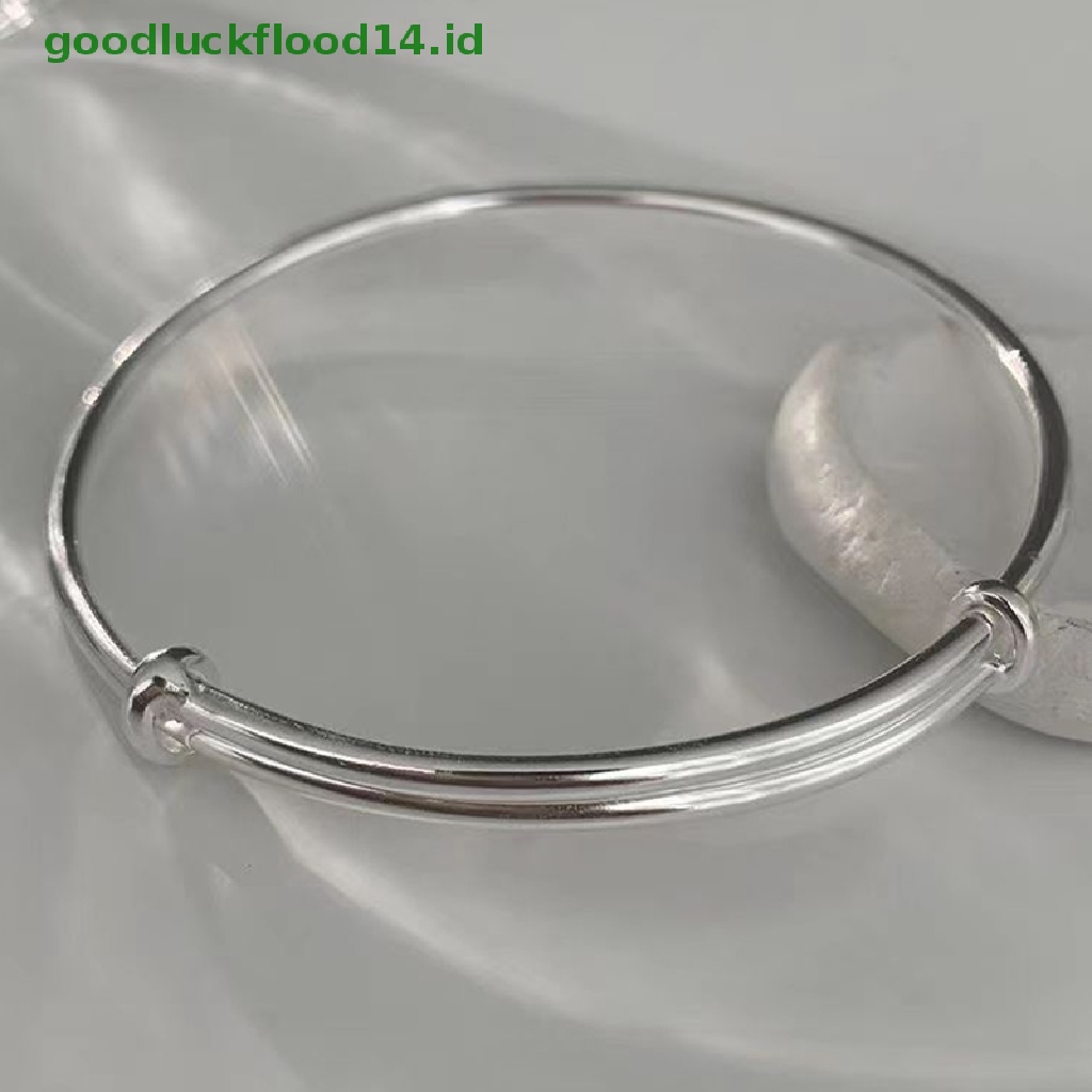 [GOOGFOUR] Fashion Vintage Adjustable Halus Gelang Warna Silver Sederhana Gelang Perhiasan Charm Gelang Charm Perhiasan Untuk Wanita Pernikahan [TOP]