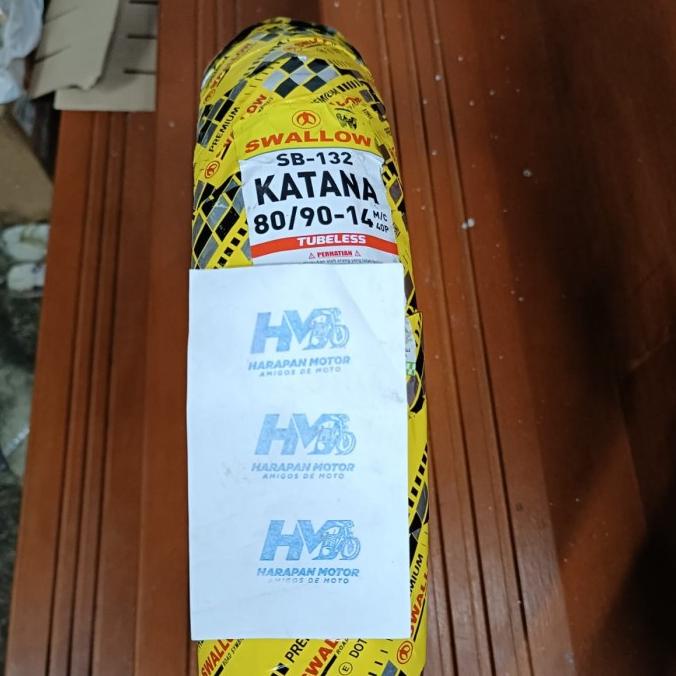 80/90-14 Swallow Katana - Ban Motor Tubeless Ring 14 Stock baru