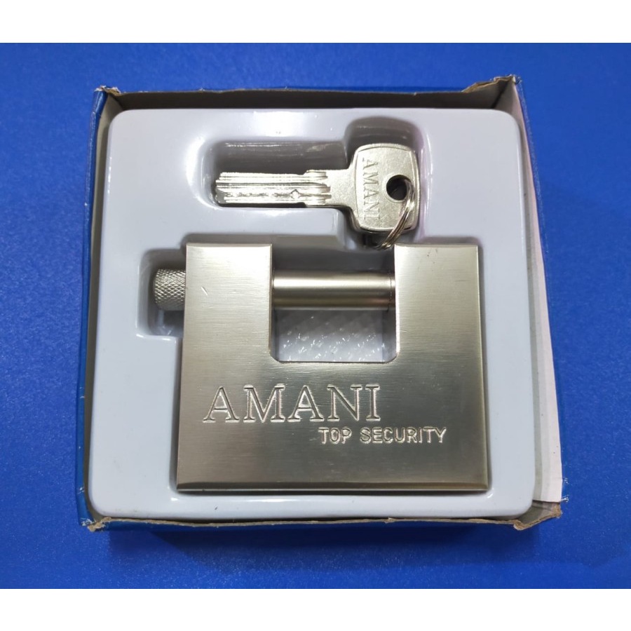 GEMBOK KOTAK JUMBO 84 MM GEMBOK PAGAR GUDANG GEMBOK PANSER AMANI