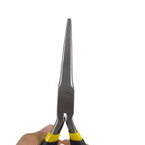 Tang Lancip Jepit 6 inch Deli Long Nose Pliers 150mm Cucut DL103006