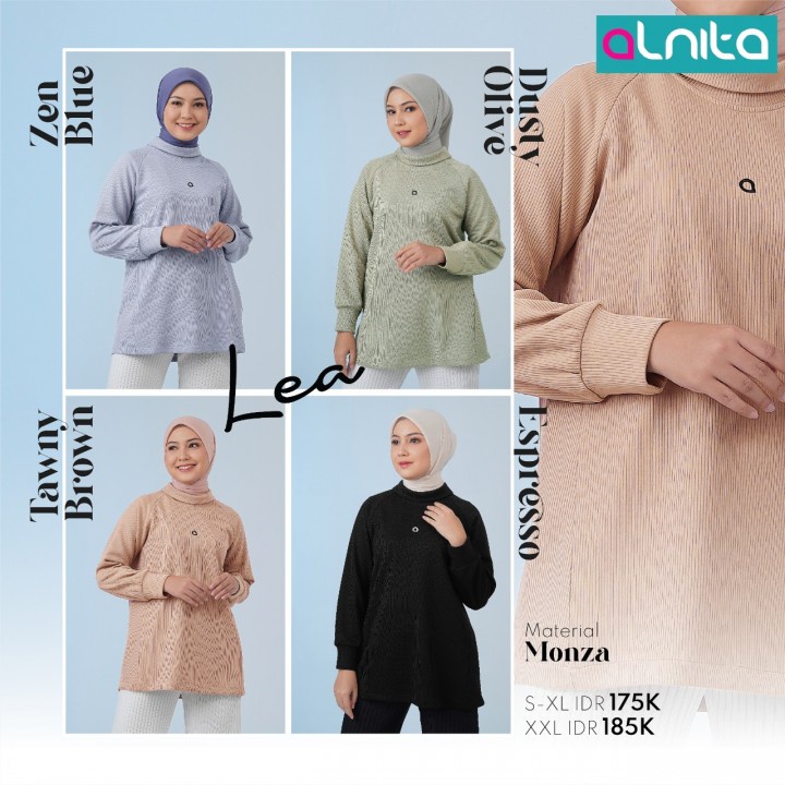 TERBARU COLLECTION ALNITA!! ATASAN KAOS WANITA ALNITA LEA