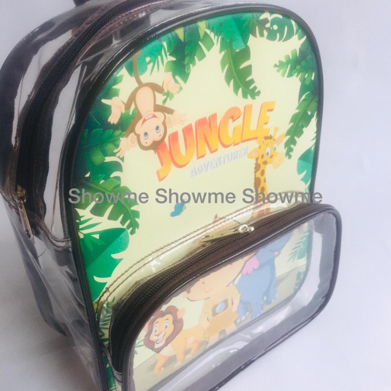 SHOWME TAS RANSEL ANAK SEKOLAH / MIKA PREMIUM /LUNCH BAG / BINGKISAN / ULANG TAHUN / TAS BOTOL SUSU / TAS BABY / TRAVEL BAGS / TAS MIKA / GOODIE BAG JUNGLE - SAFARI CUTE