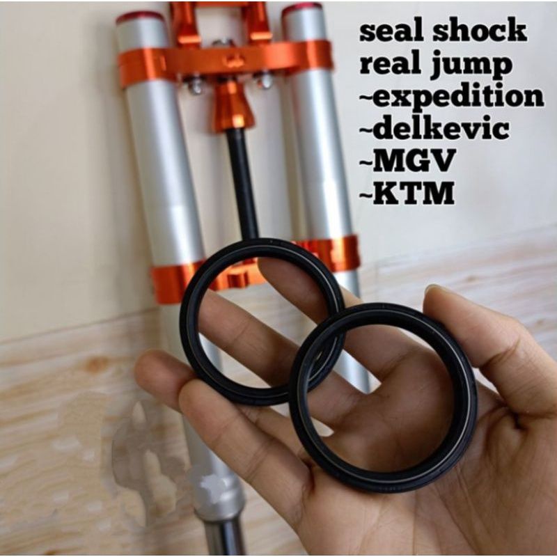 seal/sil shock USD real jump EXPEDITION/KTM/DELKEVIC/MGV/DLL.as shock 48mm harga per 2 pics