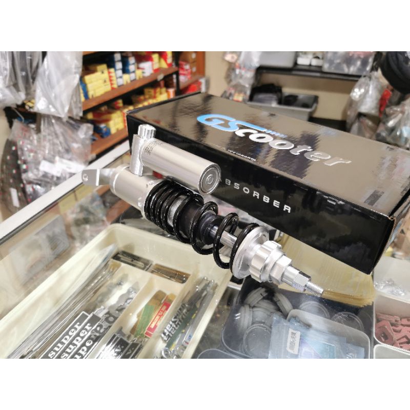 Shock Tabung Belakang Gscooter V.3 New Black Polish All vespa Classic