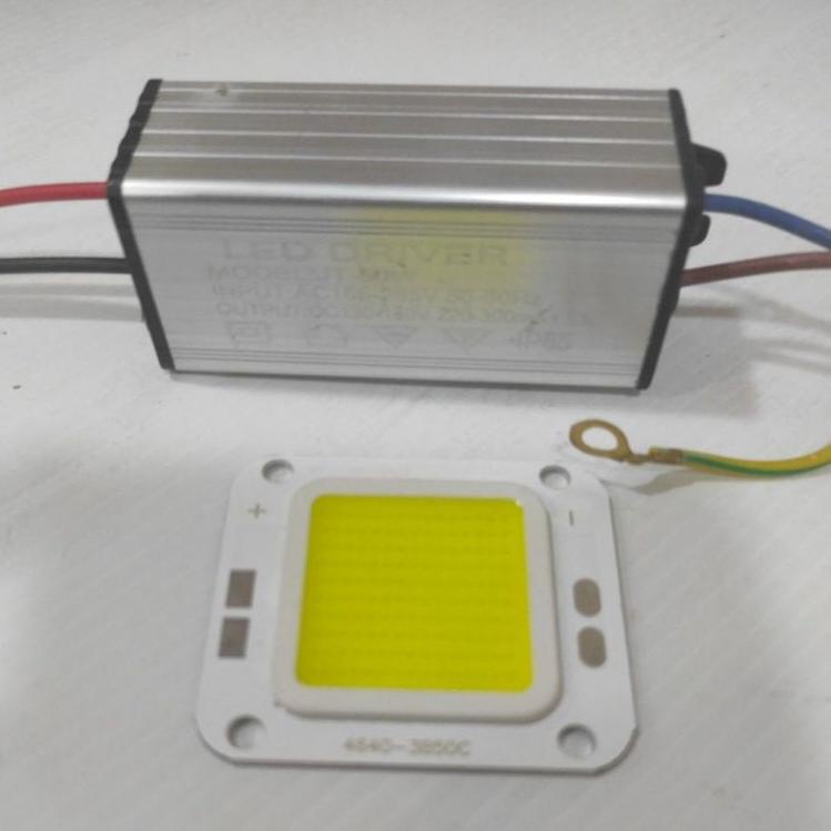 5.5 COD Led Driver + Chip Led 50W 50 Watt Set