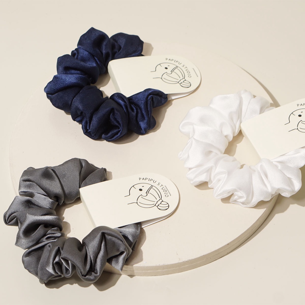 scrunchies ikat rambut kunciran Satin silk regular series