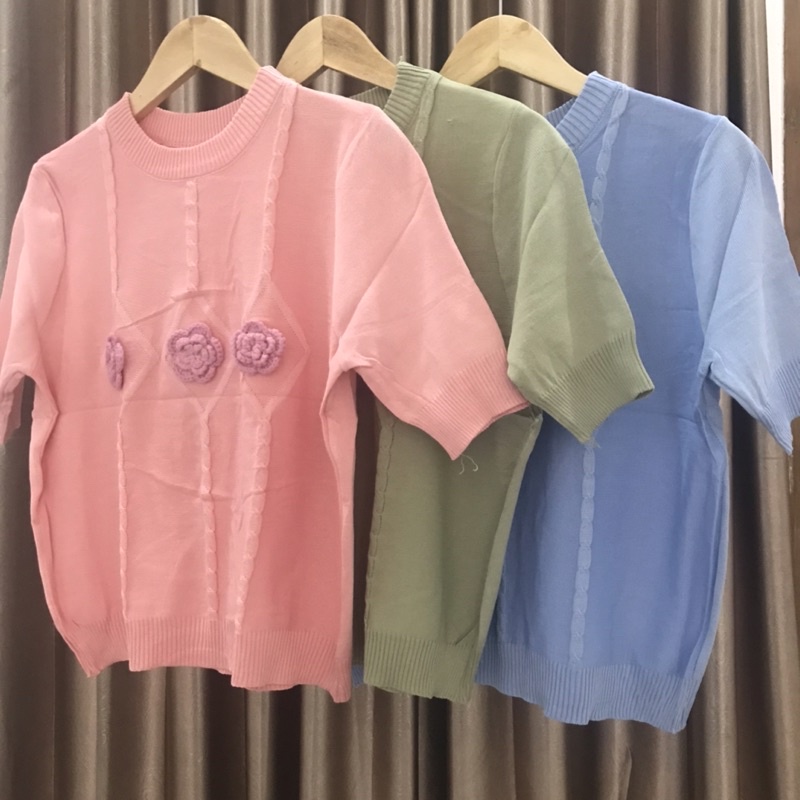 KAOS RAJUT KAOS KNIT ATASAN WANITA RAJUT ATASAN RAJUT WANITA ATASAN KOREA RAJUT ATASAN KNIT KAOS KNI