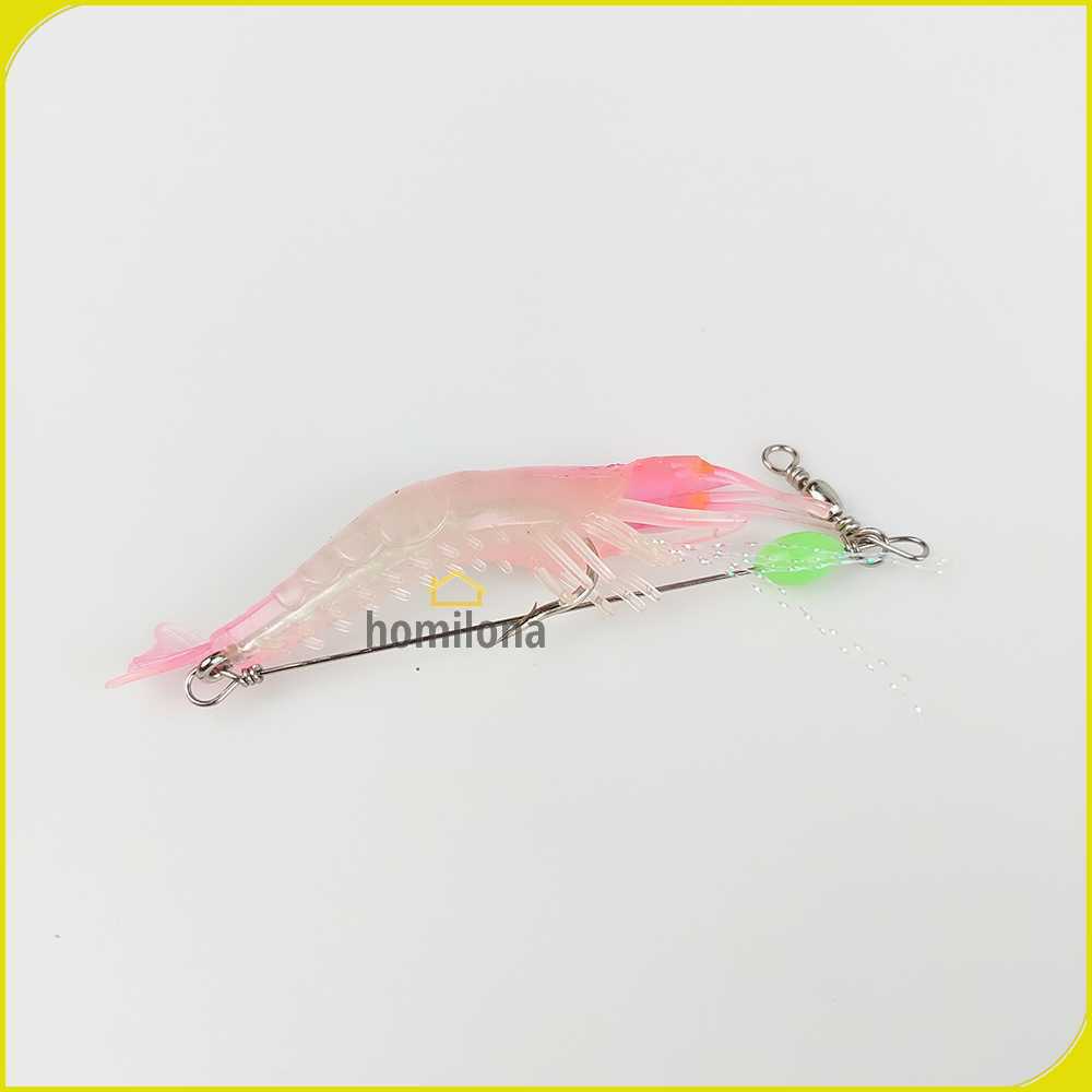 WDAIREN Umpan Pancing Udang Kecil Luminous Shrimp Soft Bait Lure