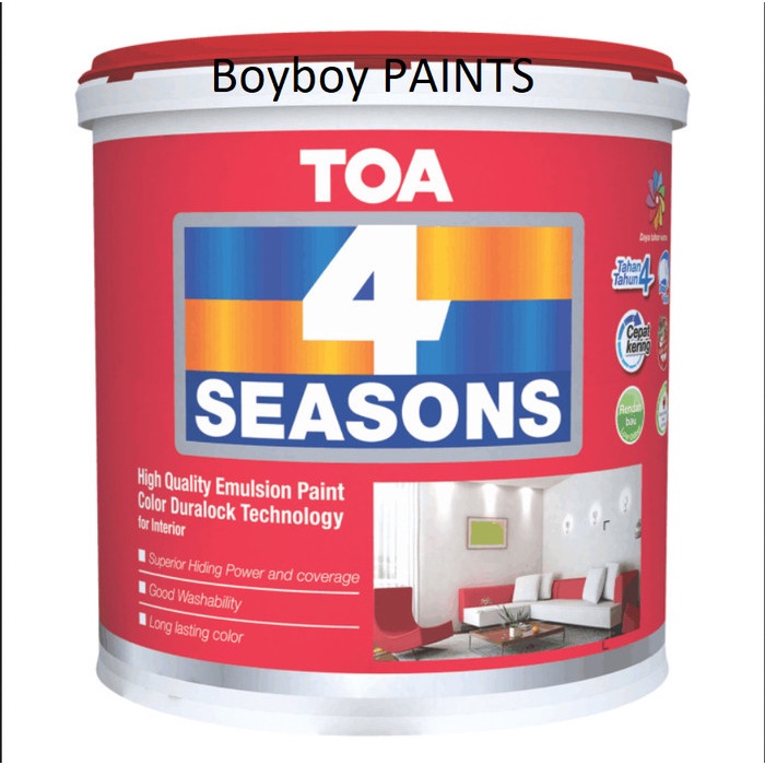 ~@~@~@~@] CAT TEMBOK TOA 4 SEASON INTERIOR WHITE 5 KG