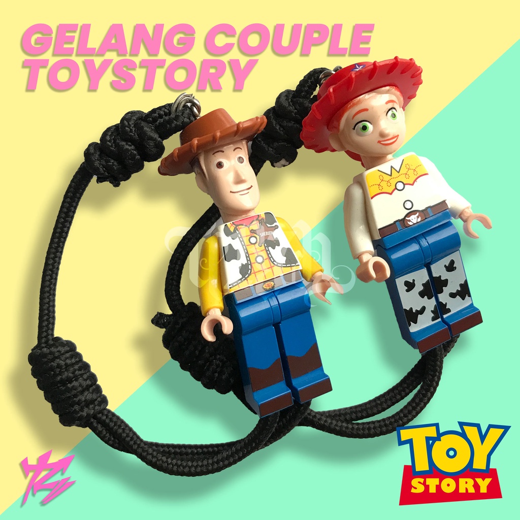 GELANG TOY STORY / TOY STORY BRACELET / GELANG COUPLE LUCU/ GELANG LEGO CUSTOM / HADIAH ULTAH UNIK