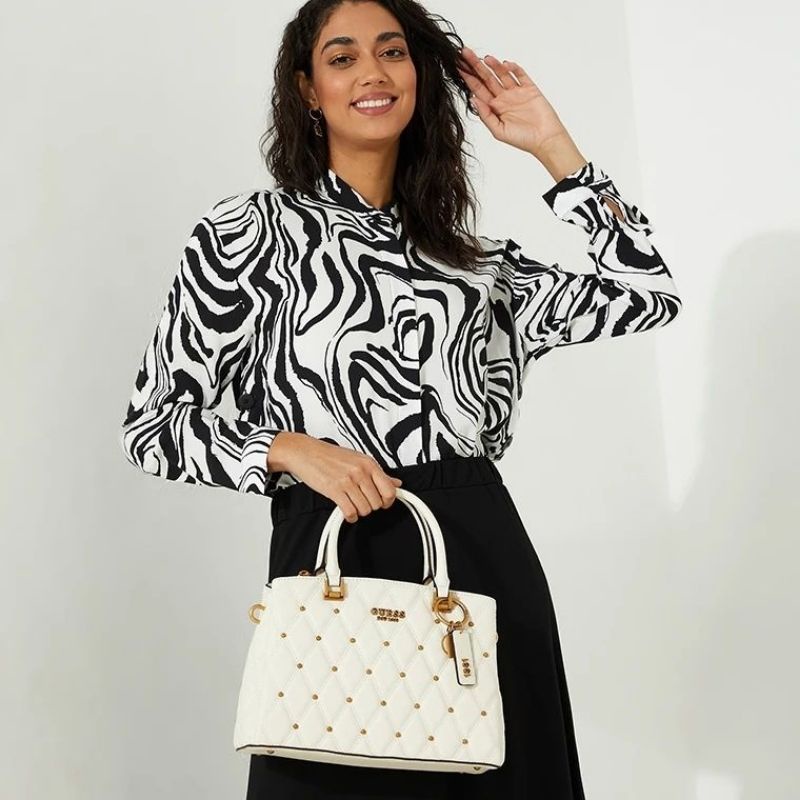 6.6 SALE | GUESSS Triana Three Compartment Satchel Bag