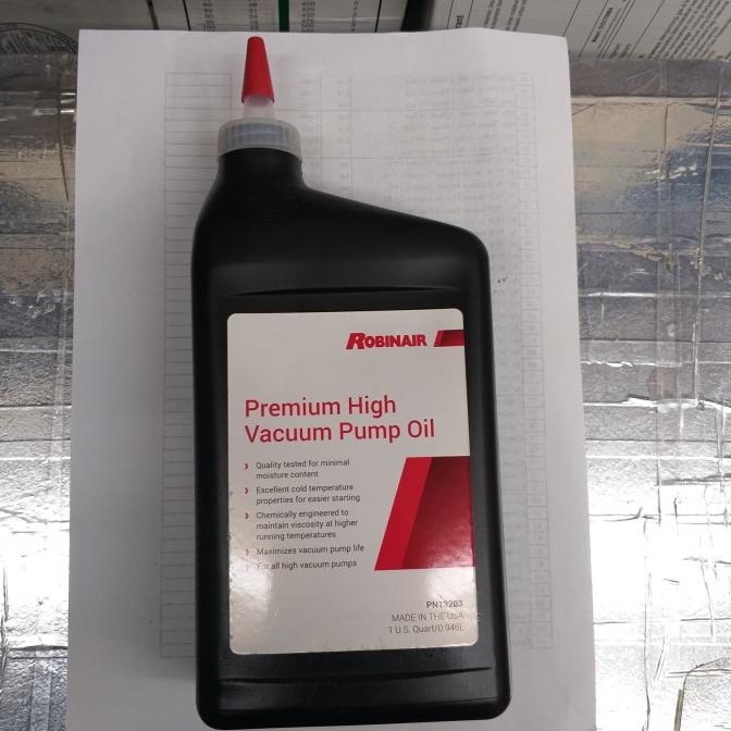 Oli Vacum Pump Premium High Vacum Pump Oil Robinair