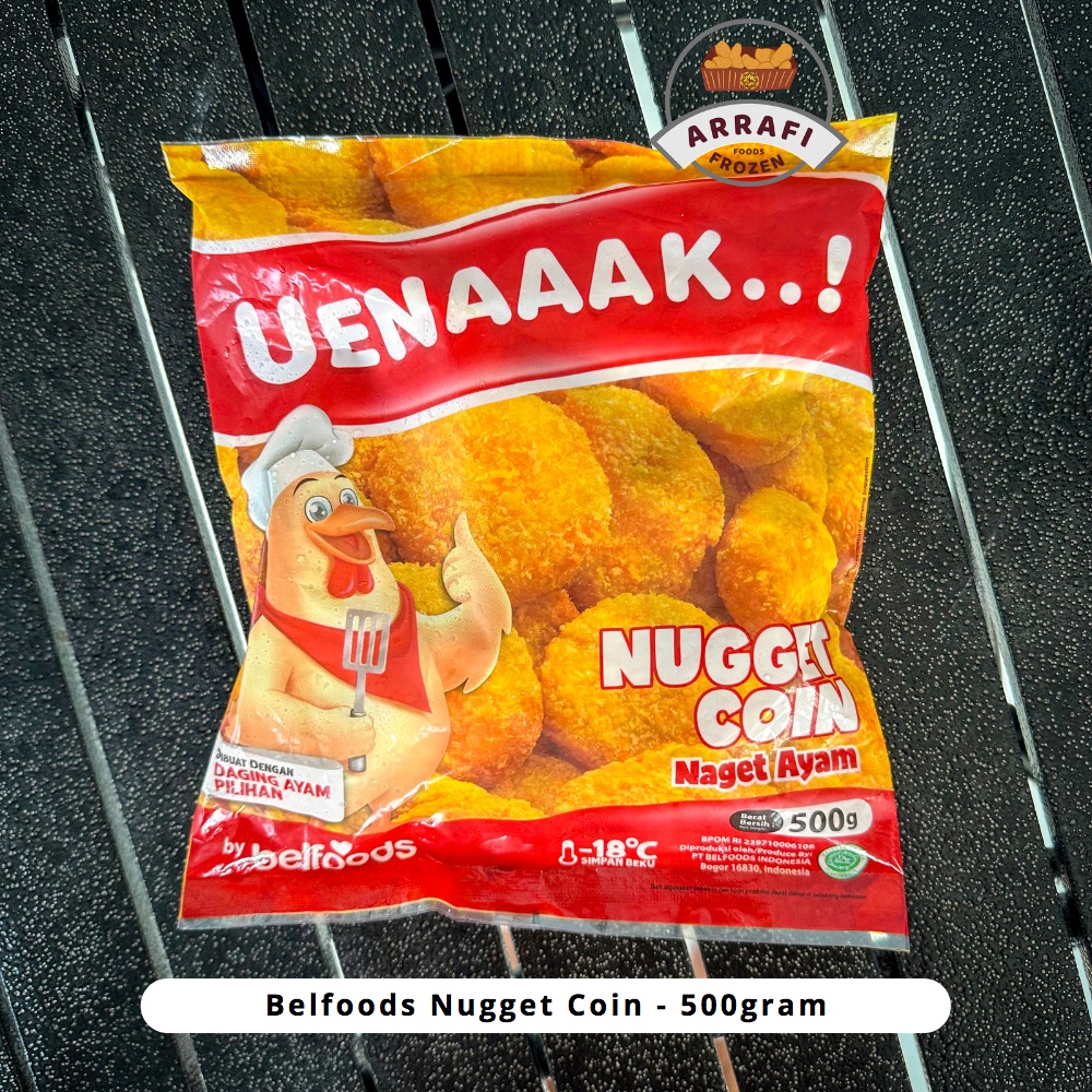 

BELFOODS UENAAAK NUGGET COIN AYAM 500 GR