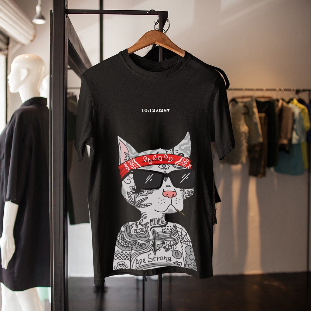 Amspro Kaos oversize Kaos Pria T-shirt Distro Baju Pria Atasan Pria CPG3