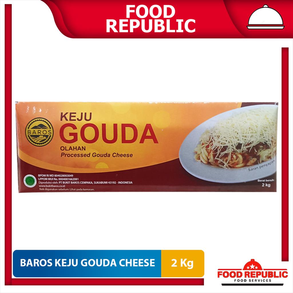 Keju / Cheese Cheddar Gouda Orange Baros 2 KG HALAL MUI Keju Martabak