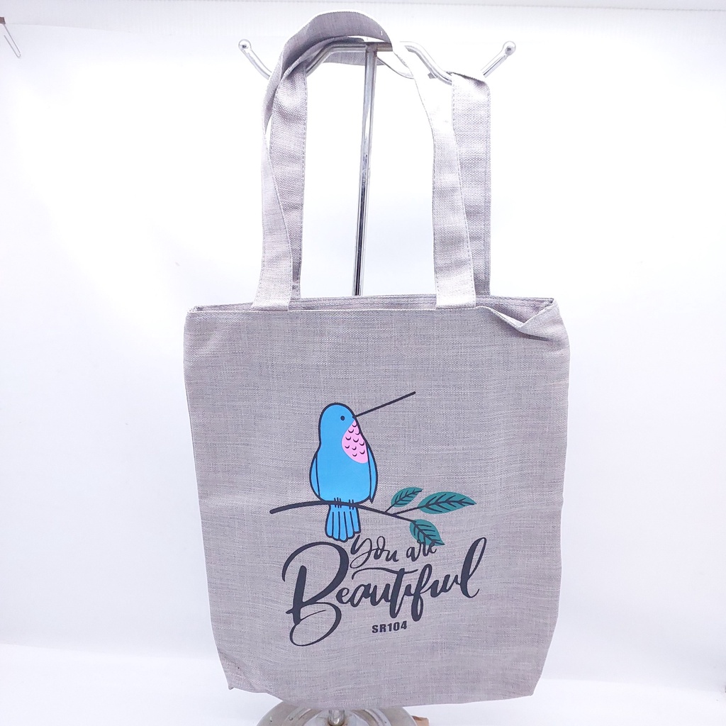 Tas Tote Bag MURAH BARU ORIGINAL / Tas Tote Motif animasi Murah baru original / Tote Bag Motif kain kanvas MURAH BORDIR ANIMASI MURAH BARU ORIGINAL / Tas Jinjing TOTE Motif animasi / Goodie Bag Murah / Tote Bag Murah kain kanvas + seliting 2 lapisan MURAH