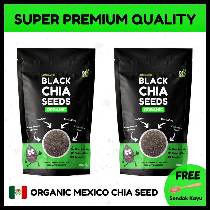 

MURAH 2 PACK CHIA SEED ORGANIK MEXICO PREMIUM QUALITY - NUTRILANCE KODE 420