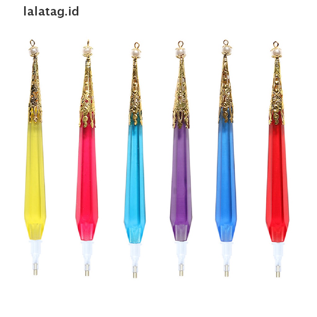 [lalatag] Diamond Paing Pen Dengan 6plastik Pen Tips Titik Bor Pen Untuk Daimond Paing [ID]