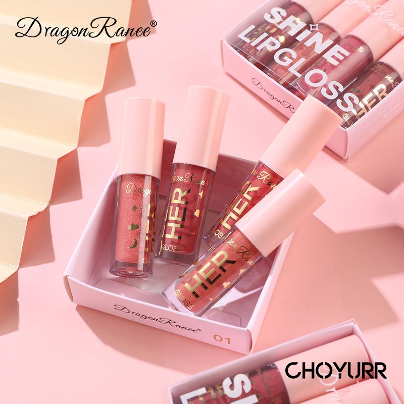 【COD】Her Dragon Ranee Lip Gloss Lipstik Liquid Cair 8 Warna Moisturizing Waterproof Lipstick -CH