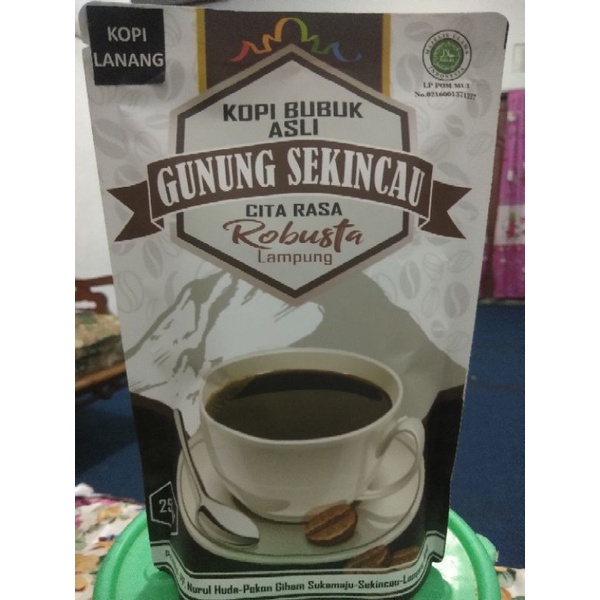 

BUBUK KOPI ROBUSTA ASLI GUNUNG SEKINCAU