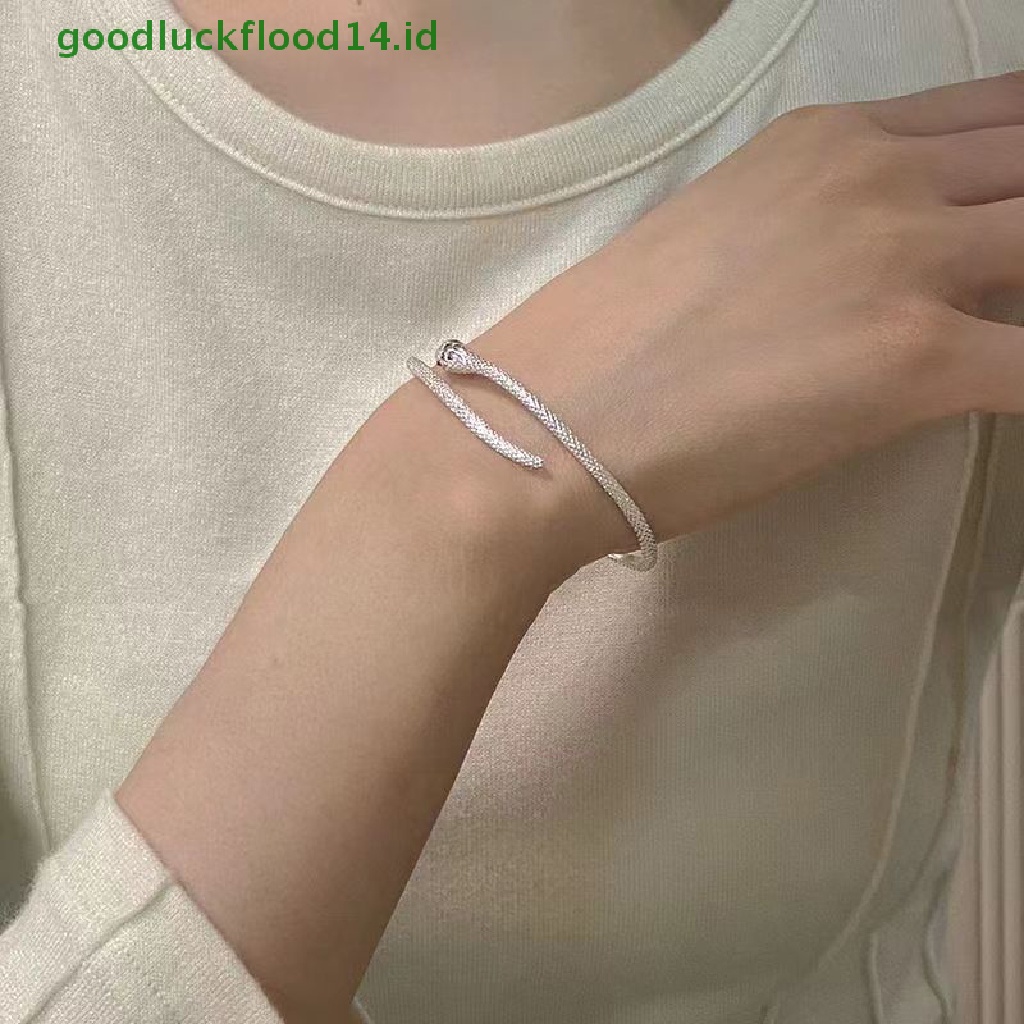 [GOOGFOUR] Punk Hewan Kecil Perak Ular Gelang Serbaguna Desain Sederhana Adjustable Bangles Hip Hop Untuk Wanita Tekstur Tinggi Gelang Perhiasan Fashion Hadiah [TOP]