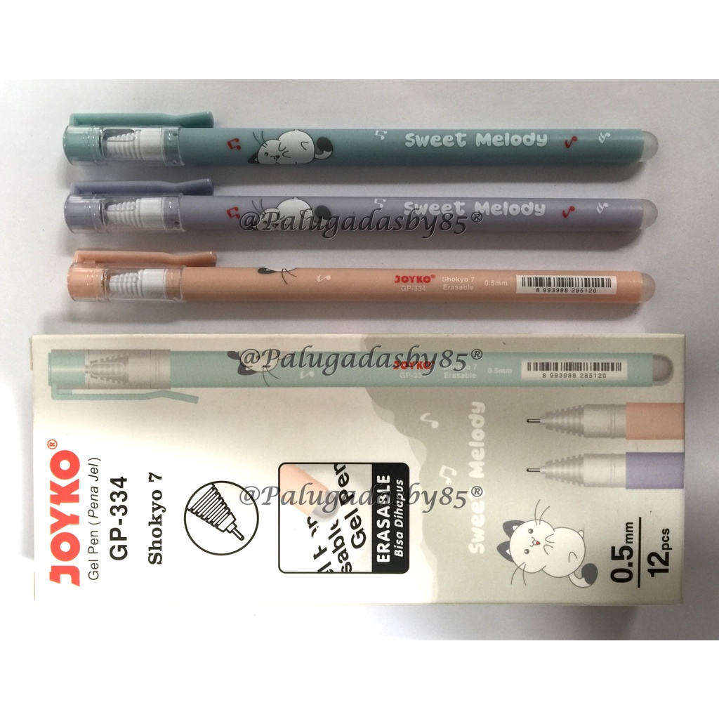 

(1 Biji) Erasable Gel Pen Pulpen Bisa Dihapus Joyko GP-334 Shokyo 7 Gel 0.5 mm / Pena Gel Joyko GP 334 / Joyko 334 / GP334 / Pulpen Joyko / Pena Joyko / Pulpen Gel Joyko