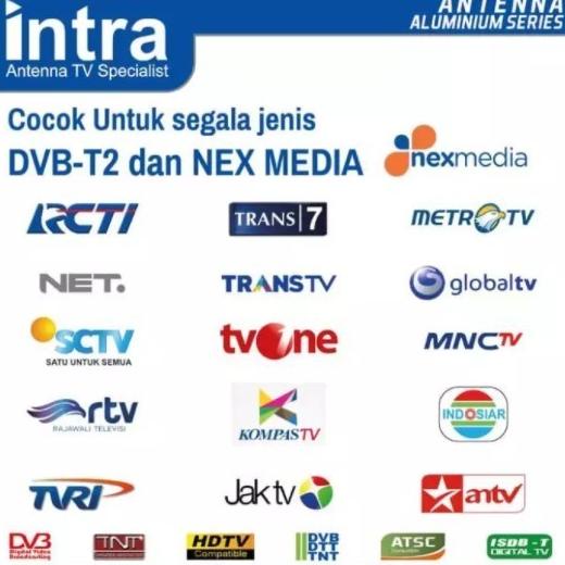 Intra ZEUS Antena TV Outdoor Digital For LCD LED TV Tabung Original