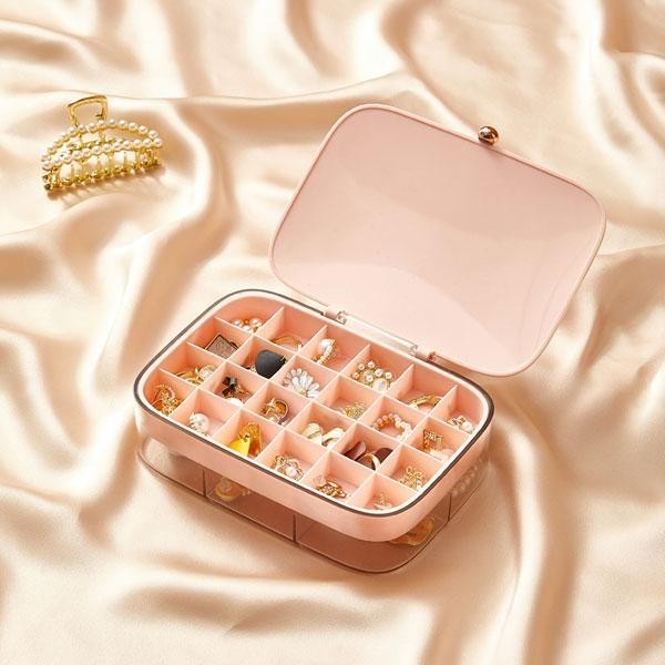 Jewelry Storage Bonbox BSB03 Tempat Penyimpanan Perhiasan Double Layer