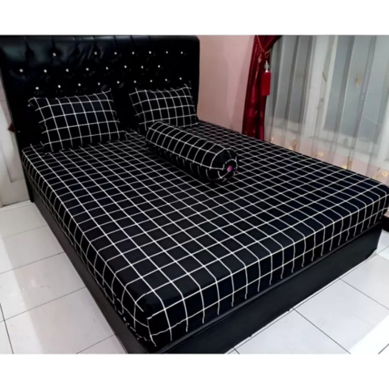 SEPREY MOTIF KOTAK BAHAN KAIN KATUN MICROTEX