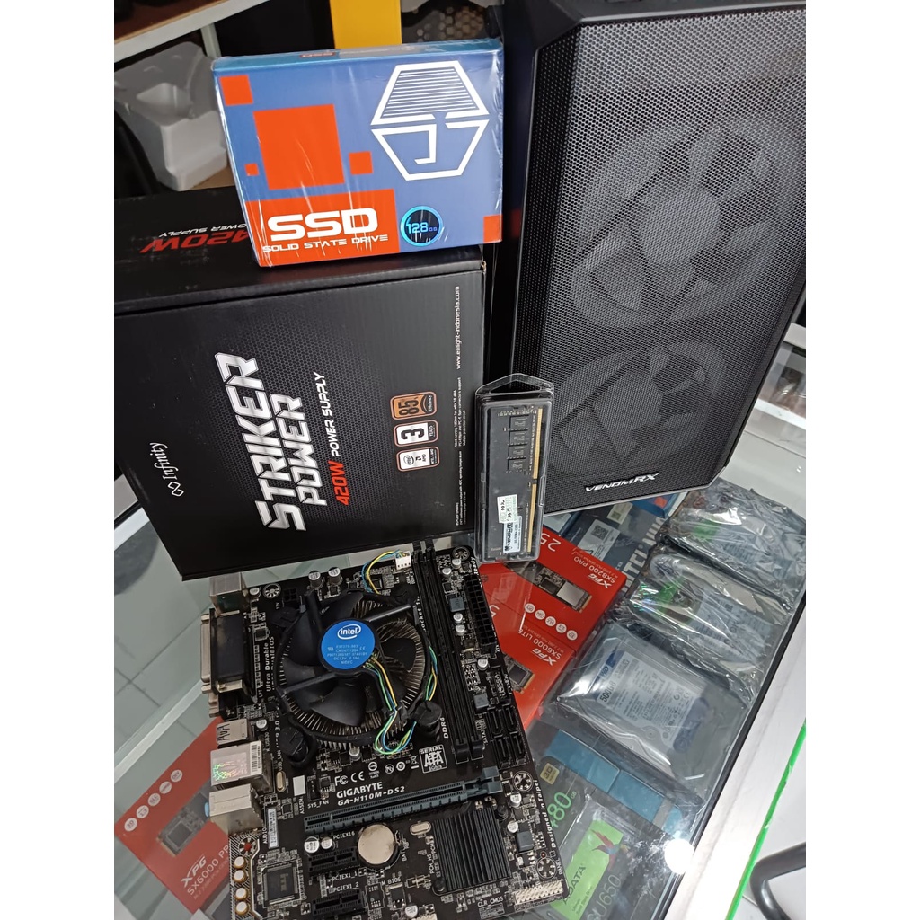 Komputer Rakitan PC Gaming intel Core i5 7400 + 8GB RAM + SSD 128GB