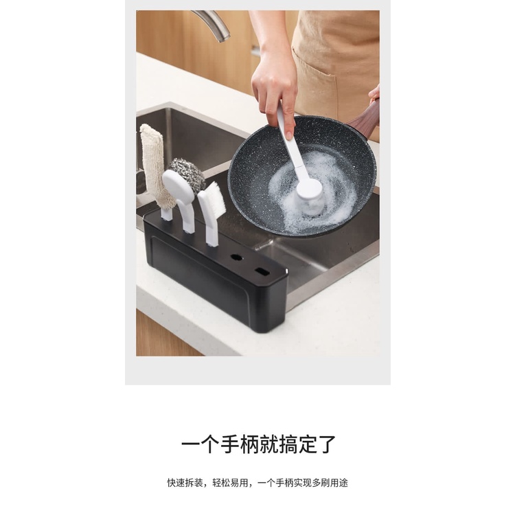 Kitchen Cleaning Kit , 5IN1 Set Alat Pembersih meja / dinding dapur TERMURAH