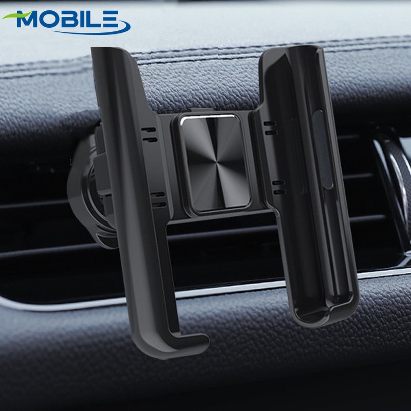 Car Air Outlet Phone Holder In Car Phone Bracket Navigasi Kendaraan Penyangga GPS Stand Universal Gravity Car Phone Holder