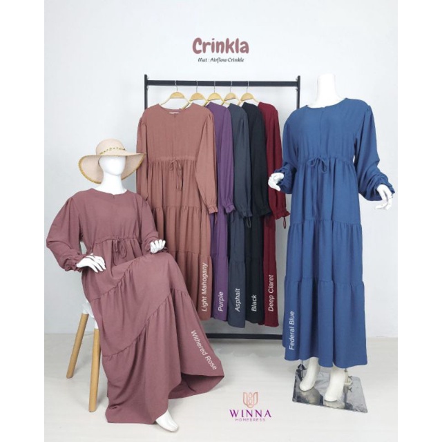 CRINKLA By Winna Homedress Airflow Crinkle kode C