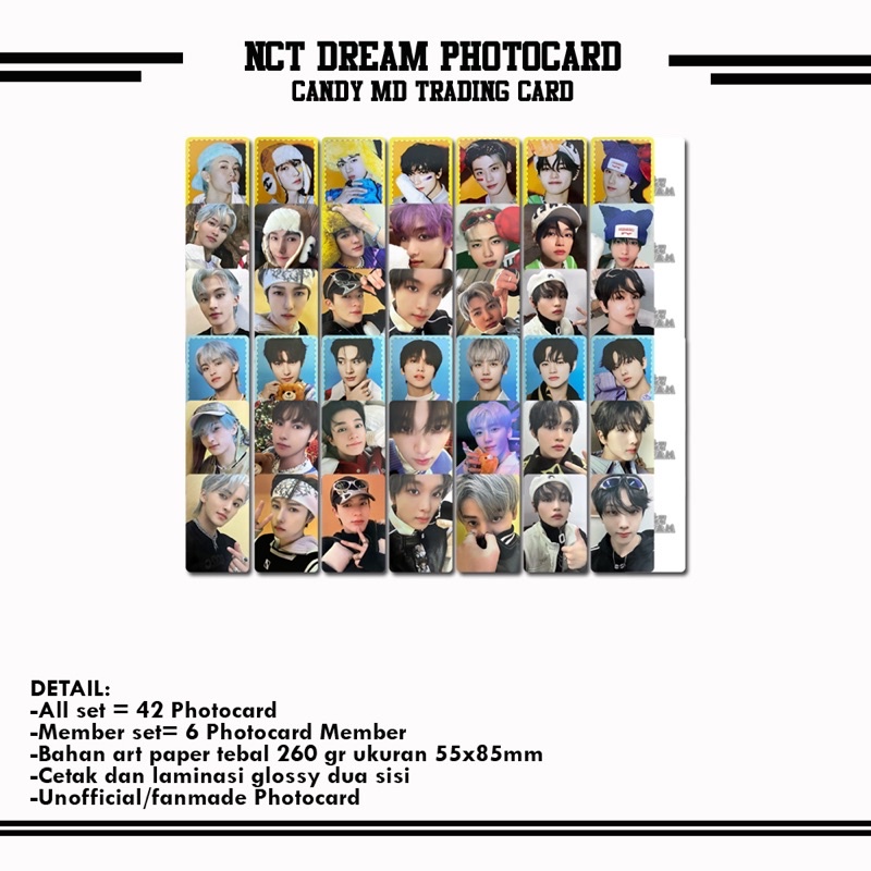 NCT DREAM CANDY MD TRADING CARD PHOTOCARD