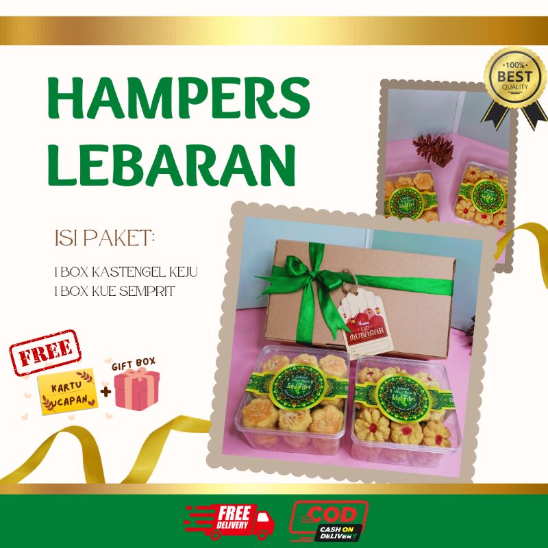 

Hampers Lebaran Kue Kering/Paket Kue Kastengel Homemade/Paket Premium Lebaran Idul Fitri