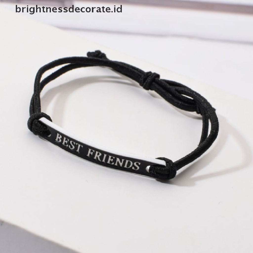 [Birth] 12pcs/set Best Friends Ch Gelang Braided Adjustable Tali Elastis [ID]