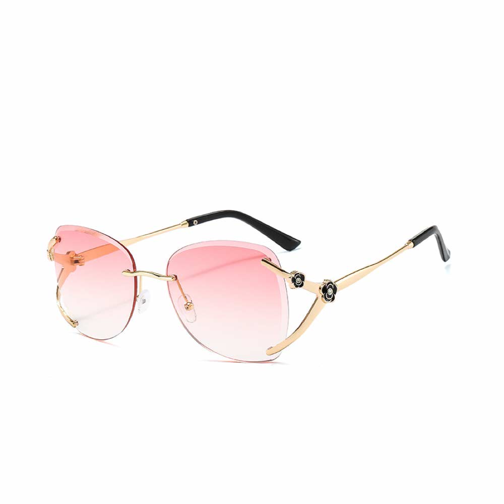 Kacamata UV400 [ Pink ] Anti Radiasi - Sunglasses Wanita Korea - HM8152