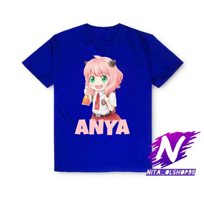 baju anak kaos anak anya forger anya lucu chibi anya sekolah