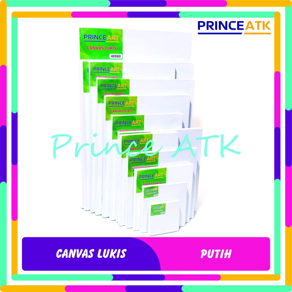 

TERMURAH CANVAS / KANVAS LUKIS PUTIH SIAP PAKAI 10X10/15X15/20X20/25X25/20X30