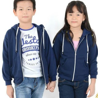 Jaket anak free cetak  bordir nama sendiri jaket resleting hoodie