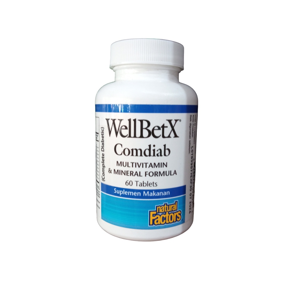 NATURAL FACTORS WELLBETX COMDIAB 60 TABLET