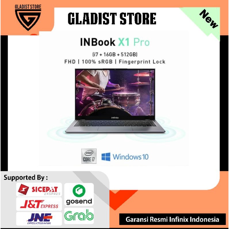 Infinix Laptop Inbook X1 Pro core i7 16GB+512GB