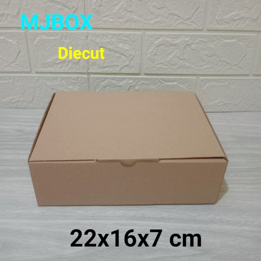 

KARDUS UK. 22x16x7 CM....DIE CUT KARTON BOX UNTUK KOTAK BAJU-AKSESORI
