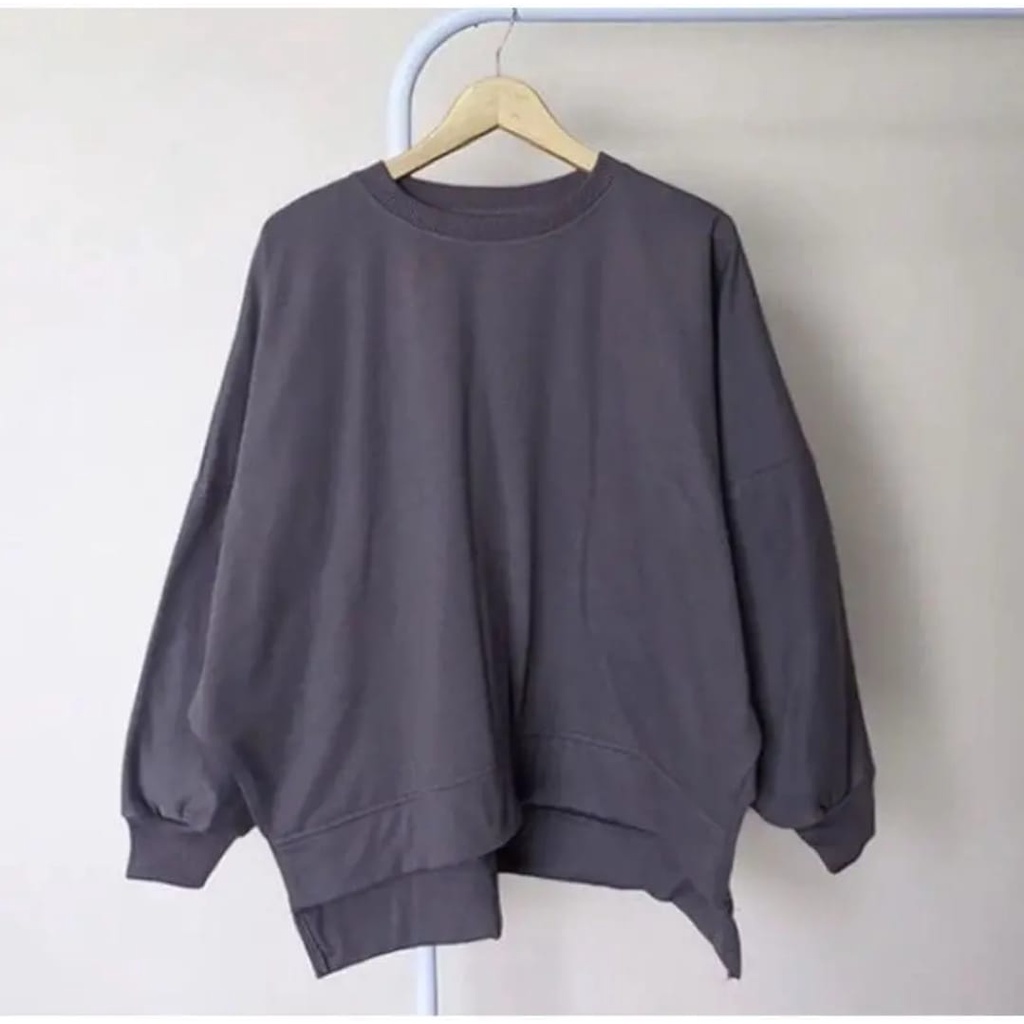 XXXL Basic Batwing Wanita Sweater | Sweater Bigsize Oversize Wanita Korean Style