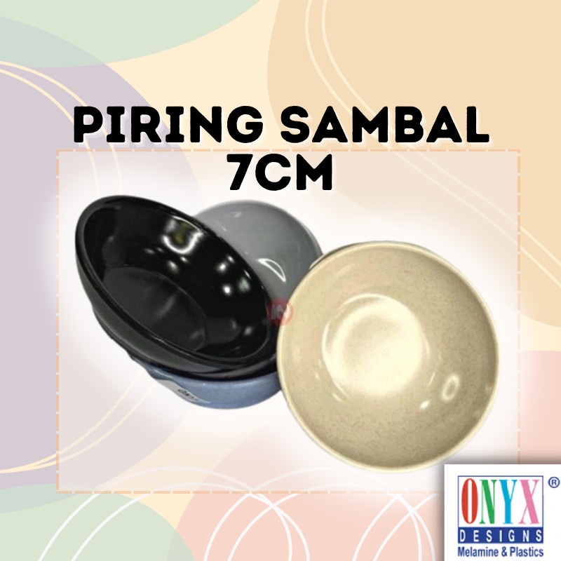 Pisin Sambal Melamin - Piring Sambal Sekat - Piring Sambal Kotak [Paket Kombo - Campur]