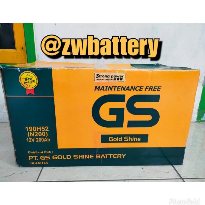 Aki Accu Genset, Kapal, Industri, Bus N200 GS 12v 200Ah Aki Kering