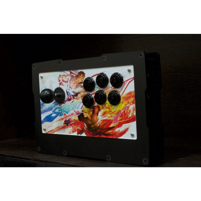 EGO Arcade Deck Black With Black Joystick  (6200 Games ++)