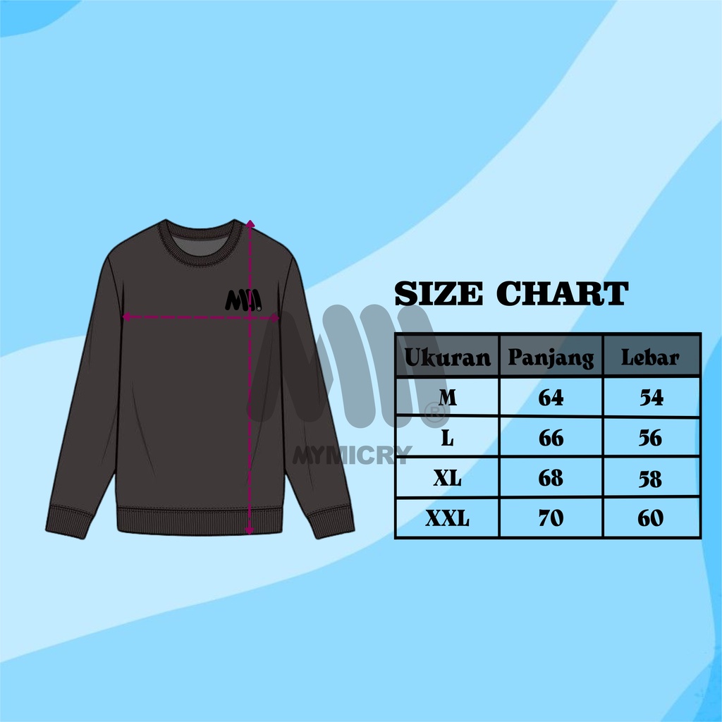 Sweater Crewneck Pria Hitam Complicated Keren Terbaru Brand Ori Mymicri Kualitas Distro Bahan Katun Flece Berkualitas