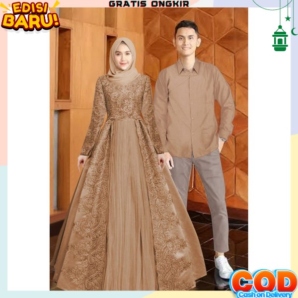 Bju Couple Pasangan Baju Couple Suami Istri Terbaru Pakaian Cuple Pria Dan Wanita Gamis Couple Suami